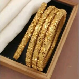 Minimalist Matte Gold Bangles for Modern Women| City Gold Bangles/Churi