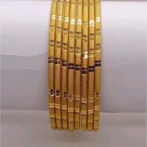 Minimalist Matte Gold Bangles for Modern Women| City Gold Bangles/Churi
