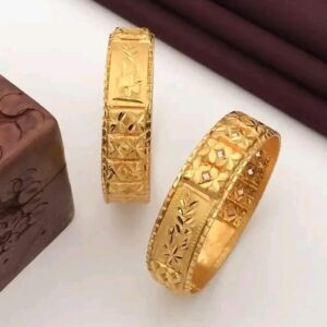 Minimalist Matte Gold Bangles for Modern Women| City Gold Bangles/Churi