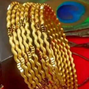 Minimalist Matte Gold Bangles for Modern Women| City Gold Bangles/Churi