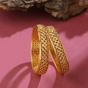 Minimalist Matte Gold Bangles for Modern Women| City Gold Bangles/Churi