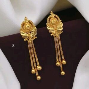 City Gold Fancy Jhumka Earring
