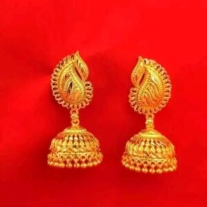 City Gold Fancy Jhumka Earring