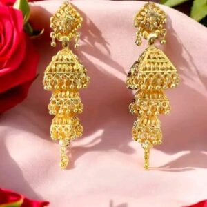 City Gold Fancy Jhumka Earring