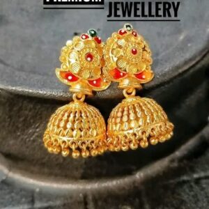 City Gold Fancy Jhumka Earring