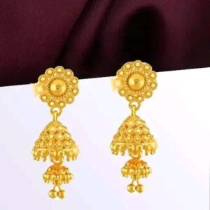 City Gold Fancy Jhumka Earring