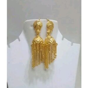 City Gold Fancy Jhumka Earring