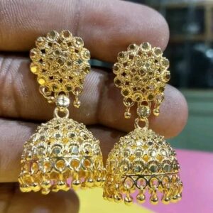 City Gold Fancy Jhumka Earring