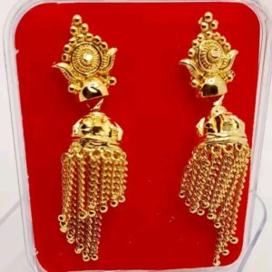 City Gold Fancy Jhumka Earring