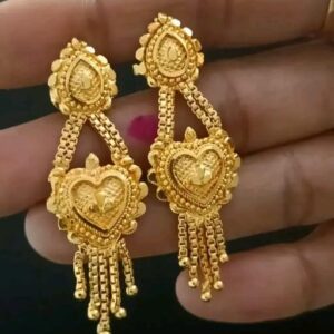City Gold Fancy Jhumka Earring