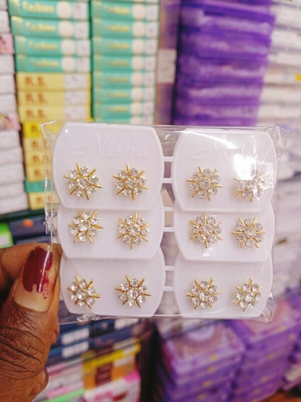 Unique Earring Studs pair of 6