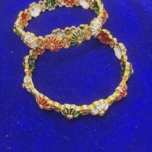 Fancy Moti Bangle 2 Pcs