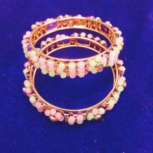 Fancy Moti Bangle 2 Pcs