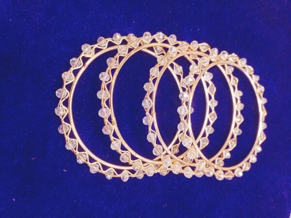 Fancy Moti Bangle 4 Pcs