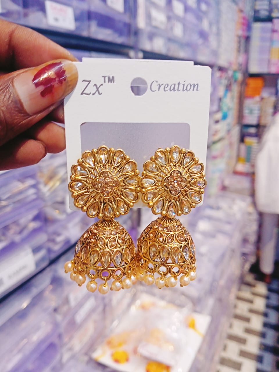 Modern Jhumka Studs