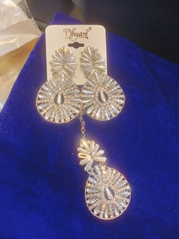Earring with mangtika set