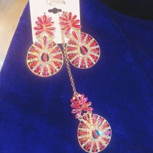 Earring with mangtika set
