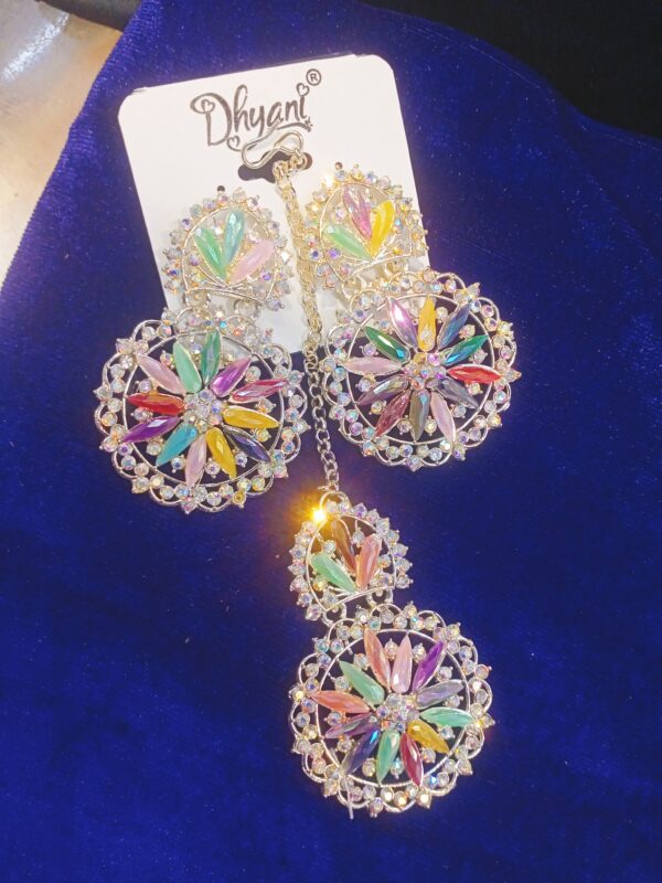 Earring with mangtika set