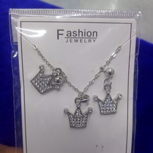 chain with earrings set for girls