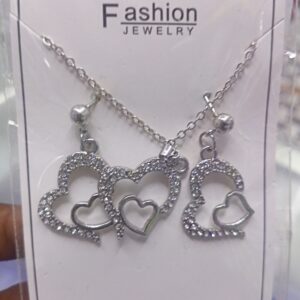 chain with earrings set for girls
