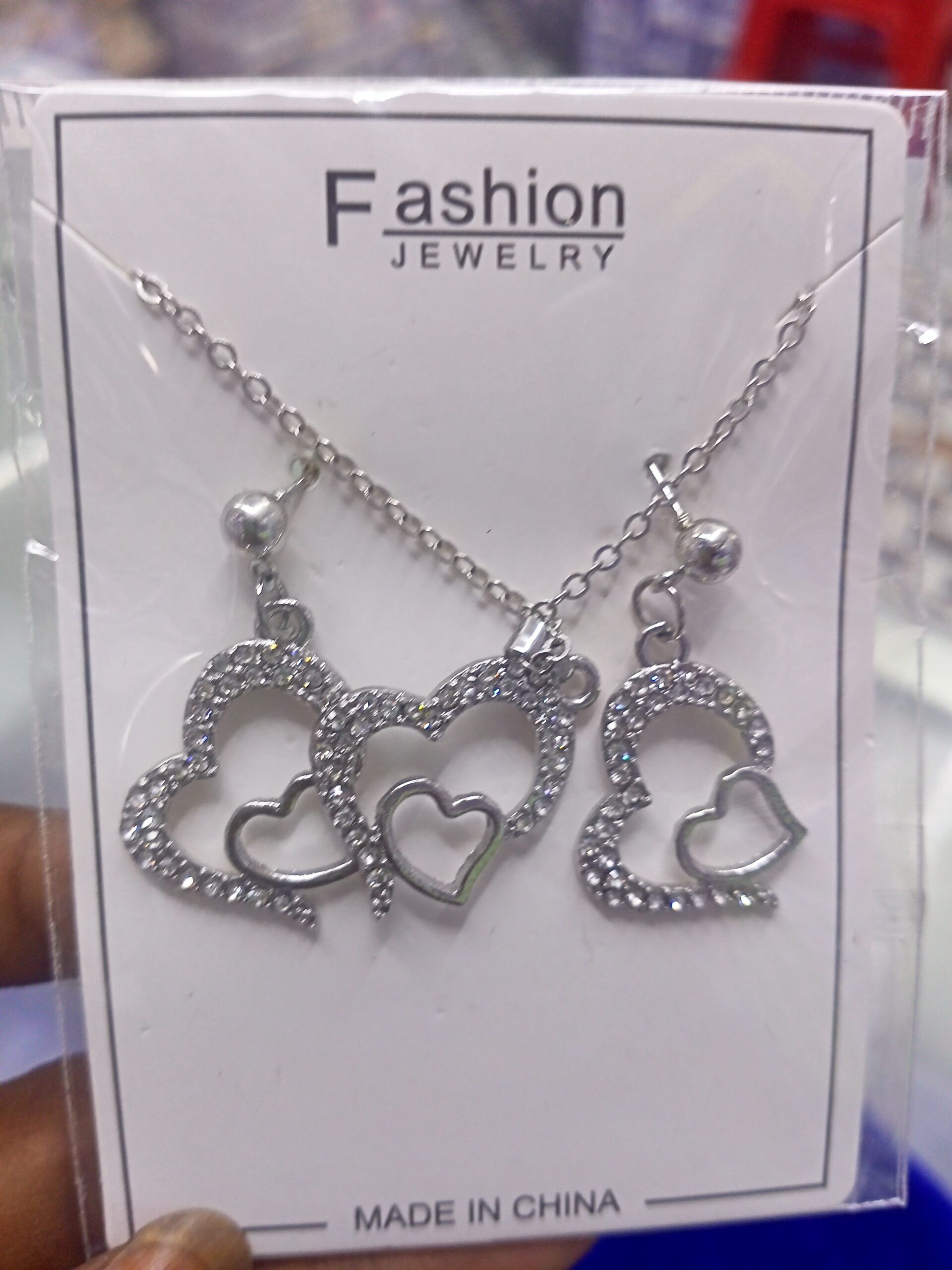 chain with earrings set for girls