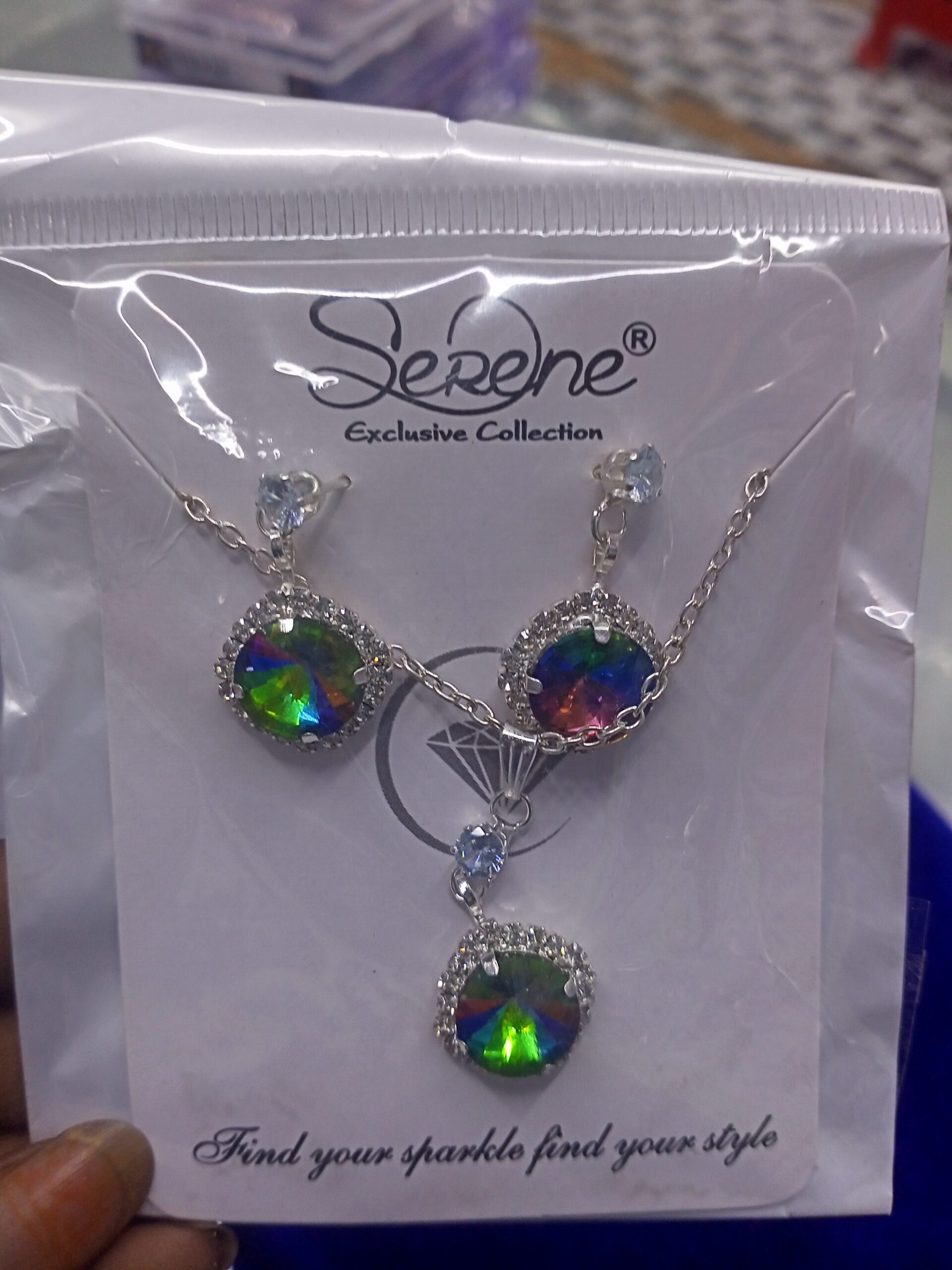 chain with earrings set for girls