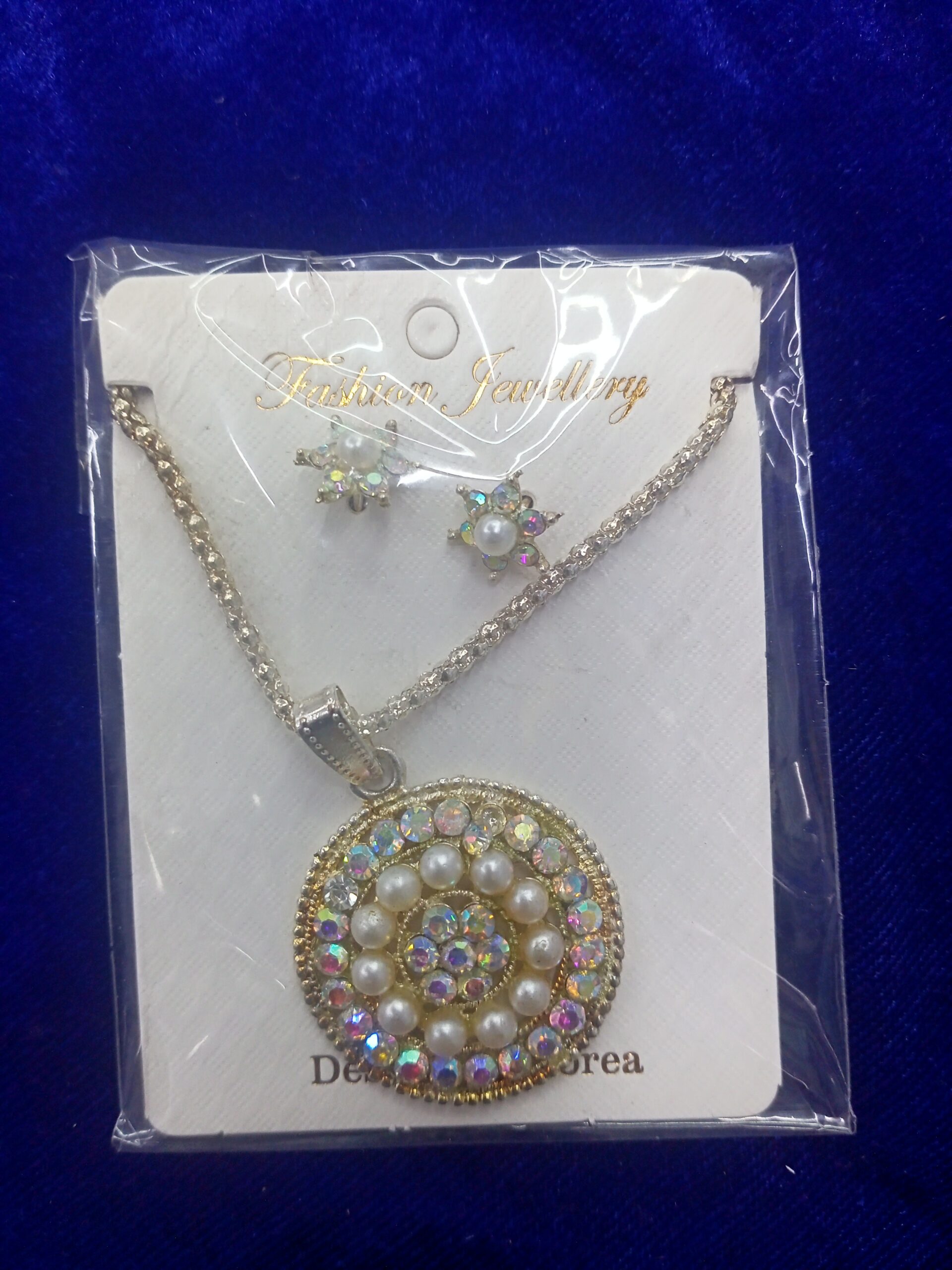 chain with earrings set for girls