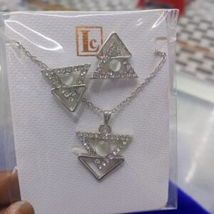 chain with earrings set for girls
