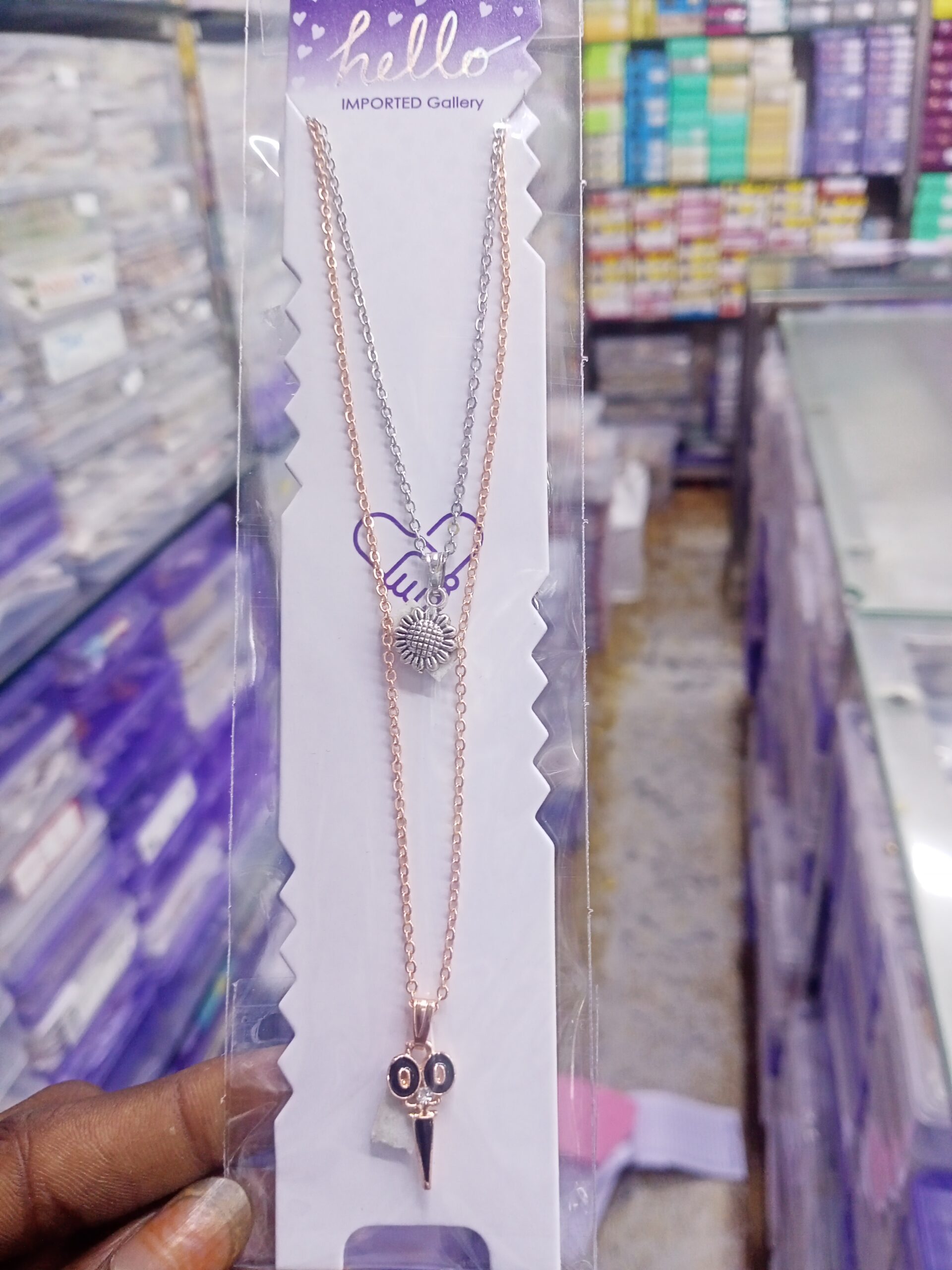 Stylish chain for girls pack of 2