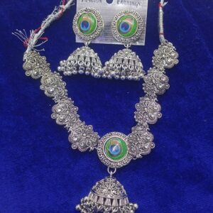 Peacock necklace set for women