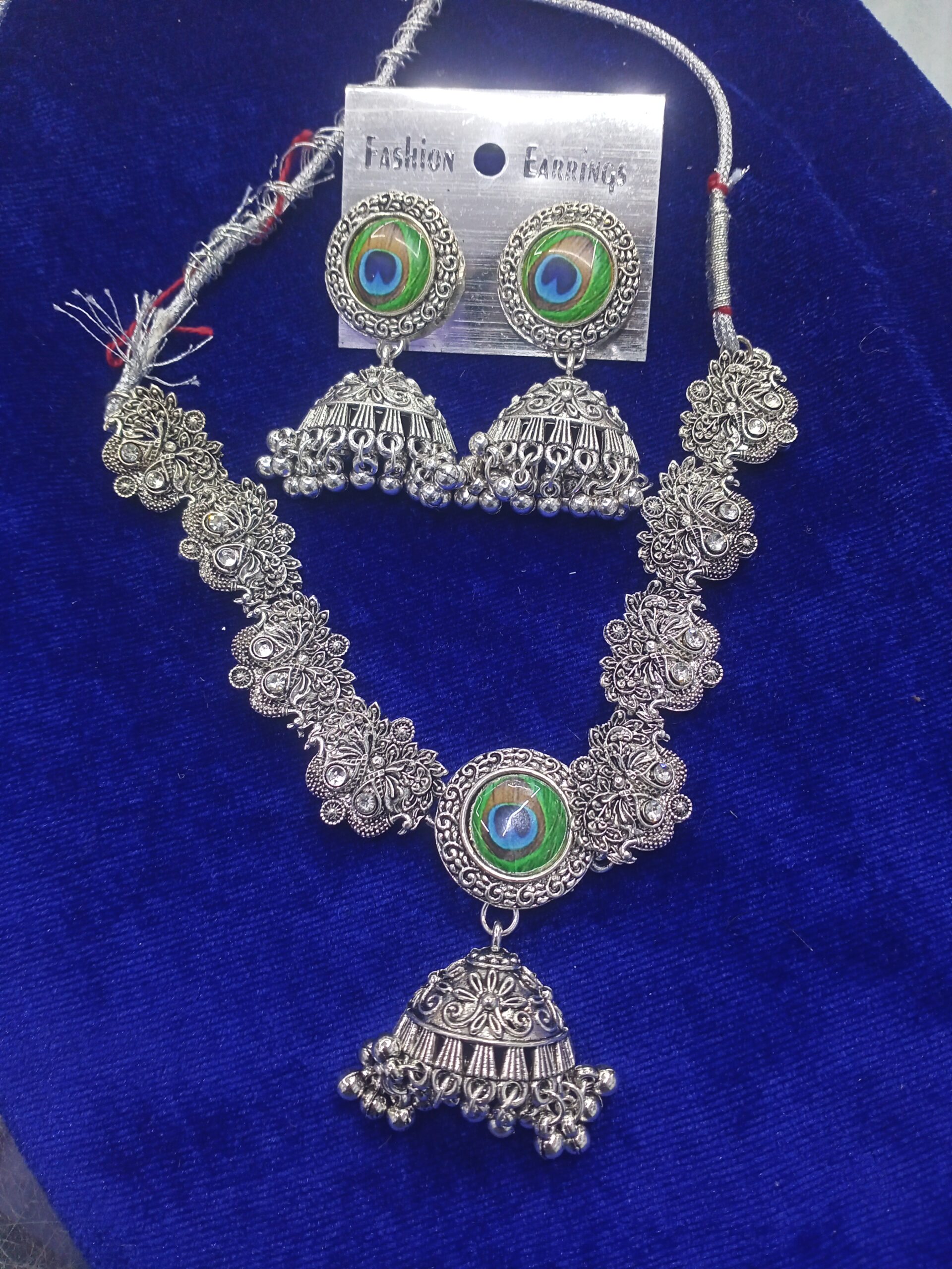 Peacock necklace set for women