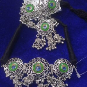 Peacock necklace set for women