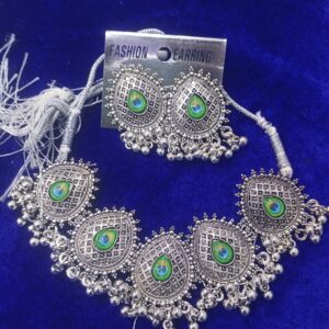Peacock necklace set for women