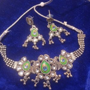 Peacock necklace set for women