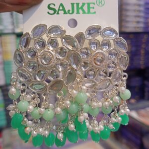 AD stone Fancy jhumka Earrings