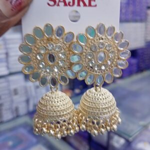 AD stone jhumka Earrings