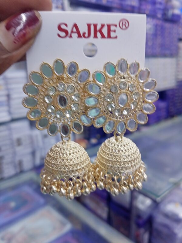 AD stone jhumka Earrings