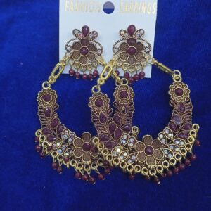 AD stone jhumka Earrings