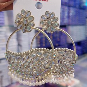 AD stone jhumka Earrings