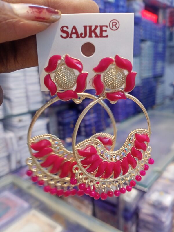 AD stone jhumka Earrings