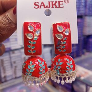 AD stone jhumka Earrings