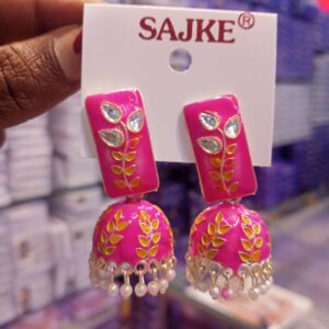 AD stone jhumka Earrings