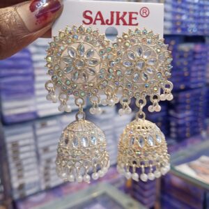 AD stone jhumka Earrings