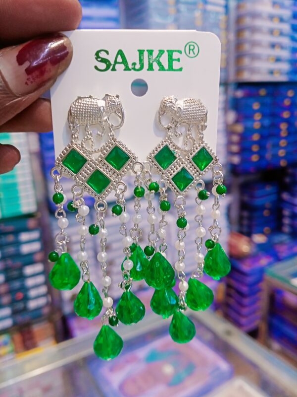 AD stone jhumka Earrings