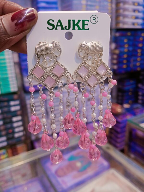 AD stone jhumka Earrings