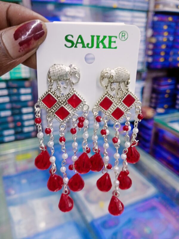 AD stone jhumka Earrings