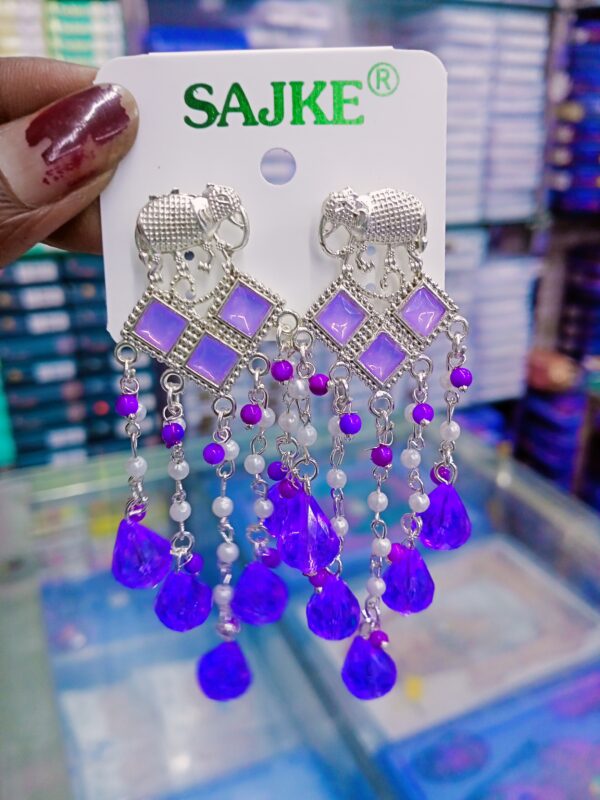 AD stone jhumka Earrings