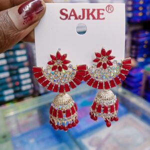 AD stone jhumka Earrings