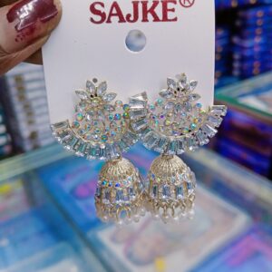AD stone jhumka Earrings