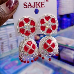 AD stone jhumka Earrings